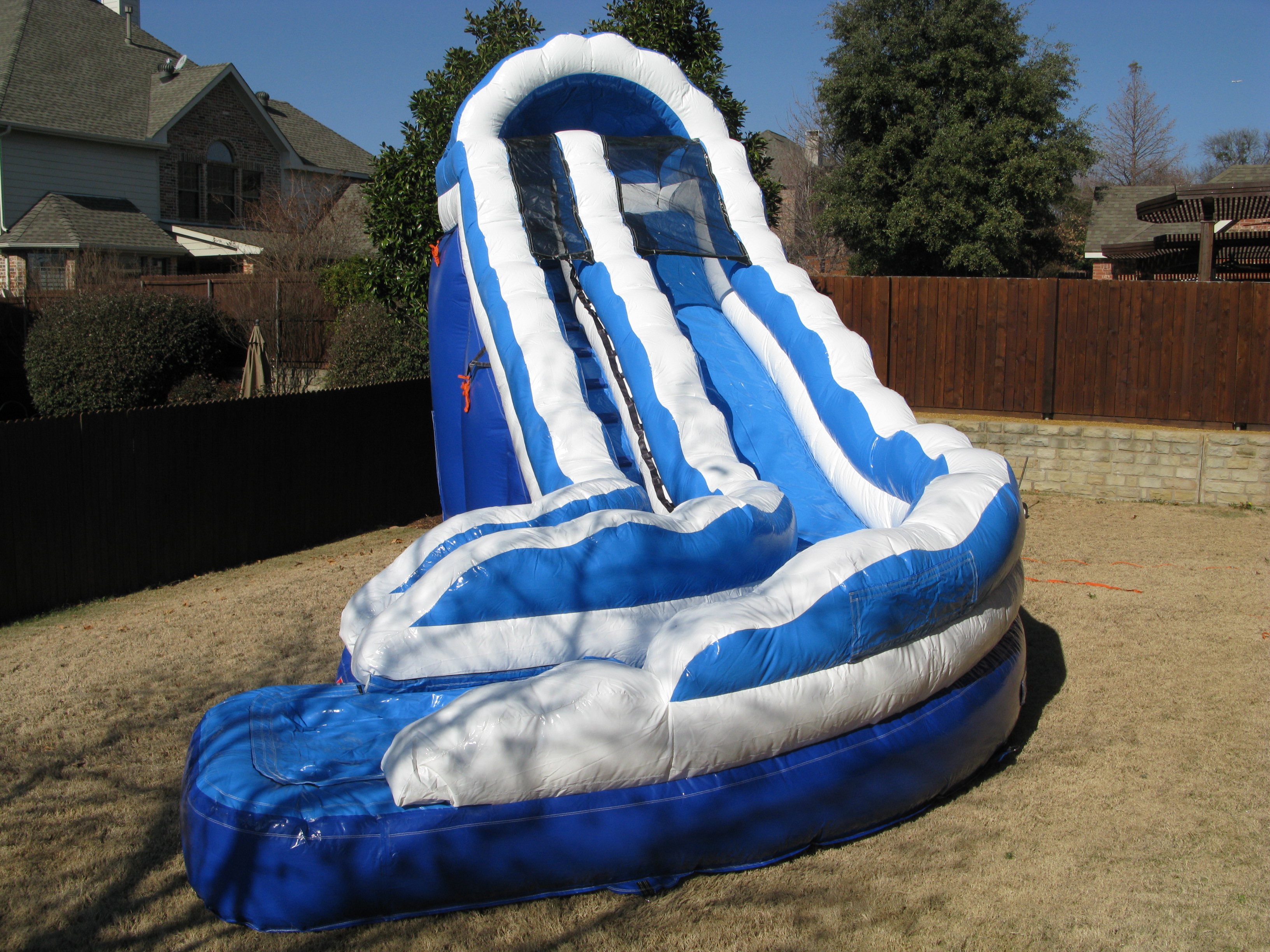 water slides for rent in Dallas, bounce house water slide rentals